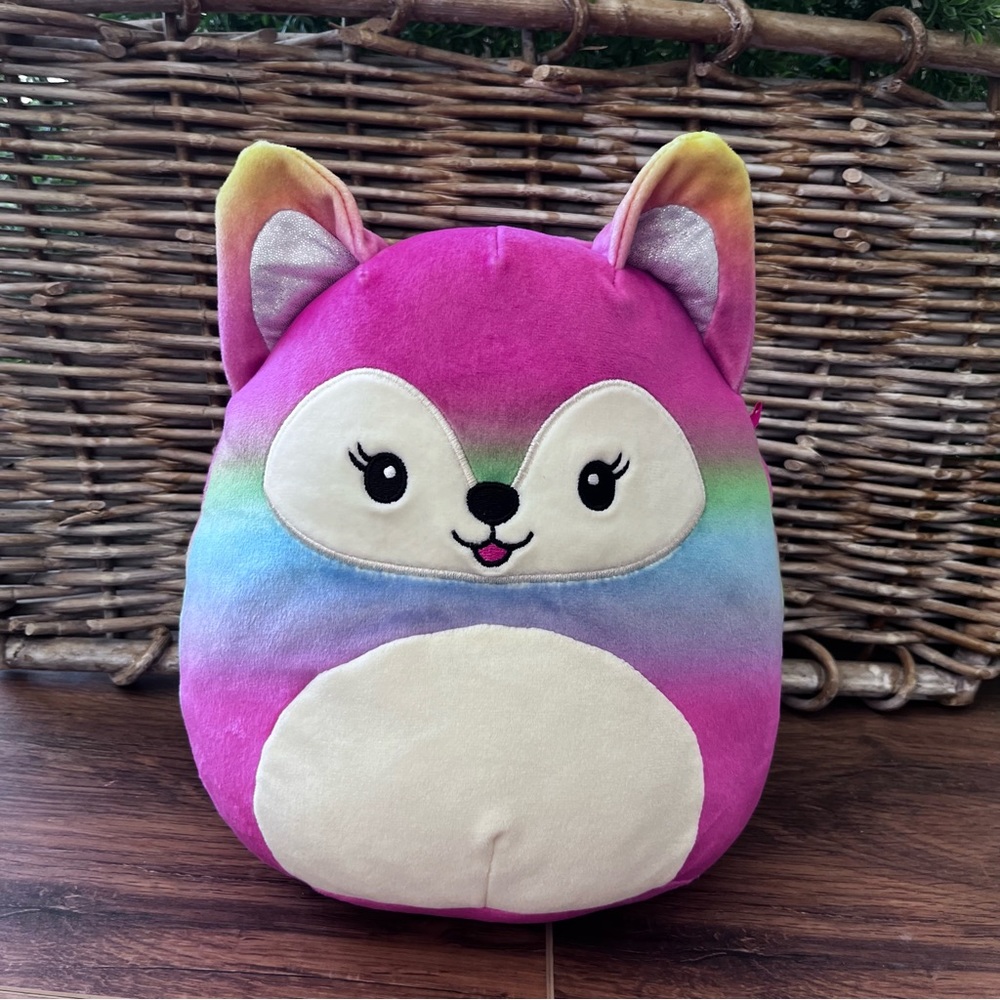 Original squishmallows Xenia Ombré rainbow soft plush. 10”